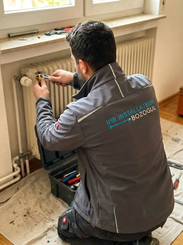 Heizung Reparatur Wien – Installateur repariert Heizungsanlage